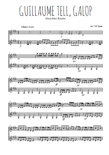 Gioachino Rossini - Guillaume Tell, galop